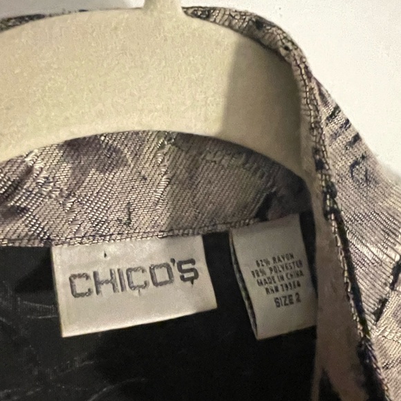 Chicos size 2 gray and black jacket (12-14) - Picture 3 of 3